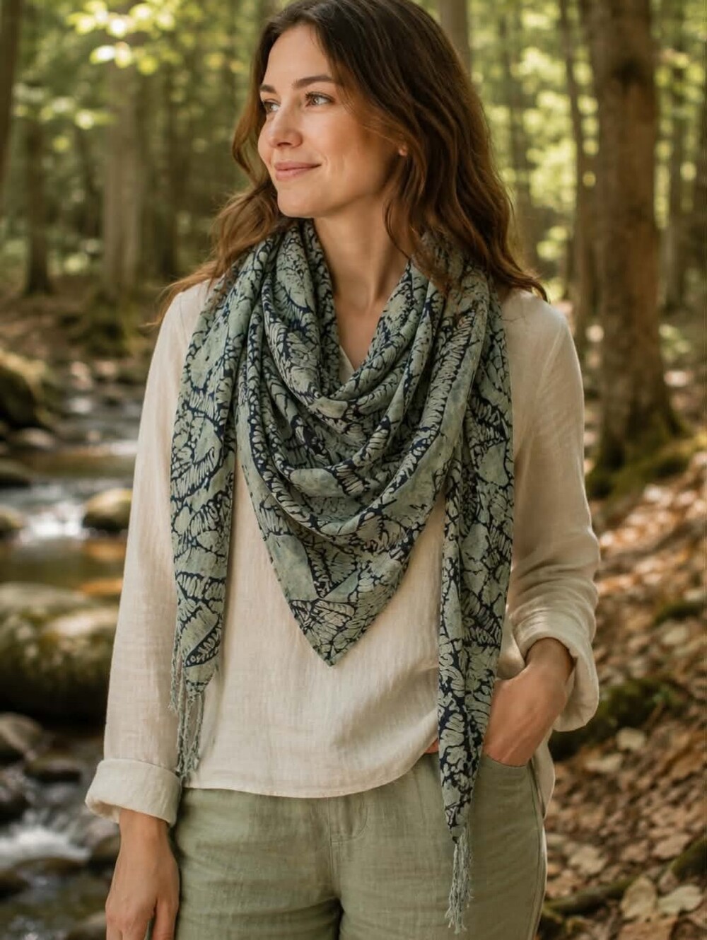 Foulard Motof Feuille